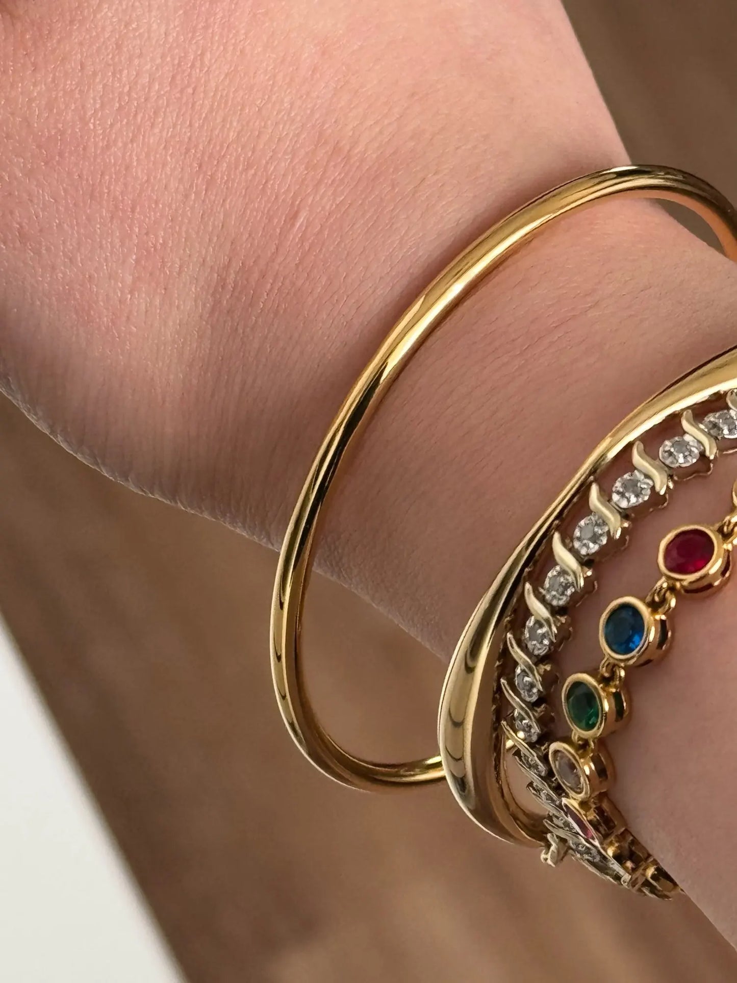 Classic Bangles Premium Bracelet - 18K Gold Plated