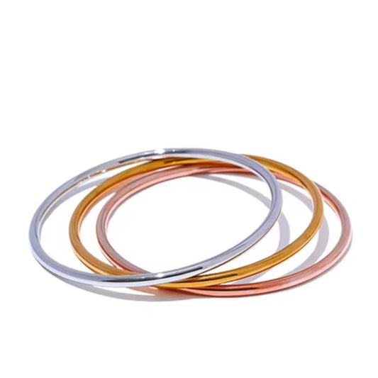 Classic Bangles Premium Bracelet - 18K Gold Plated