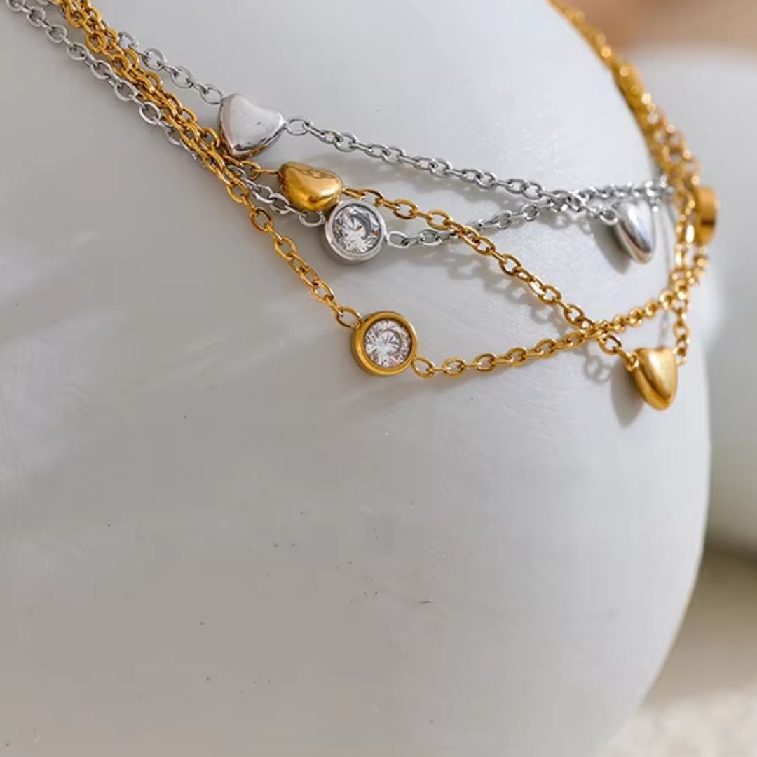 lovelace Heart Premium Bracelet - 18K Gold Plated