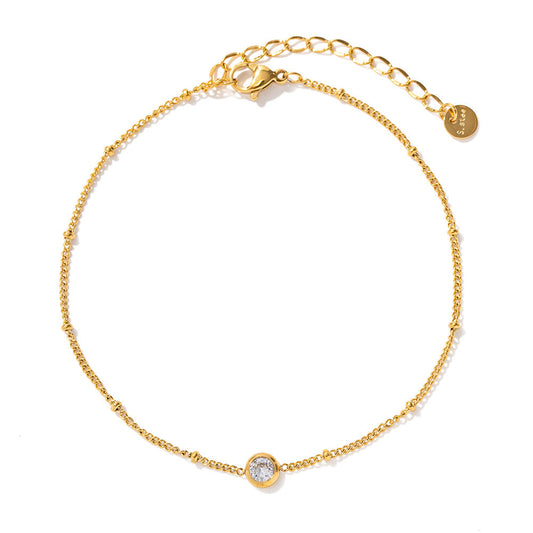Tala Solitaire Premium Bracelet - 18K Gold Plated