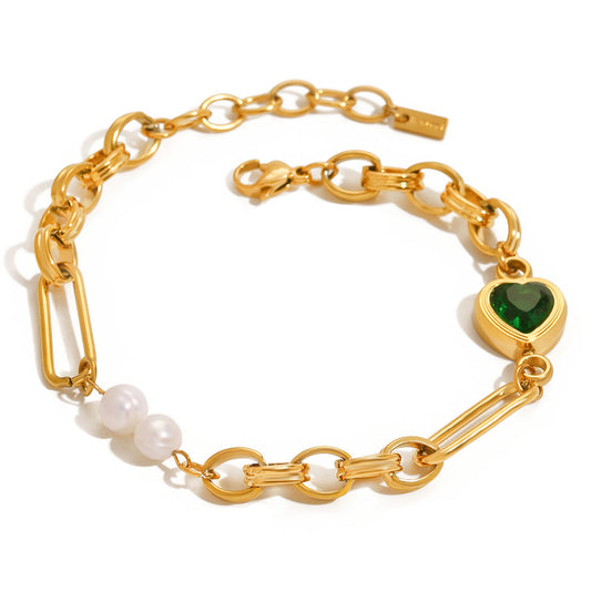 Ravielle Heart Premium Bracelet - 18K Gold Plated