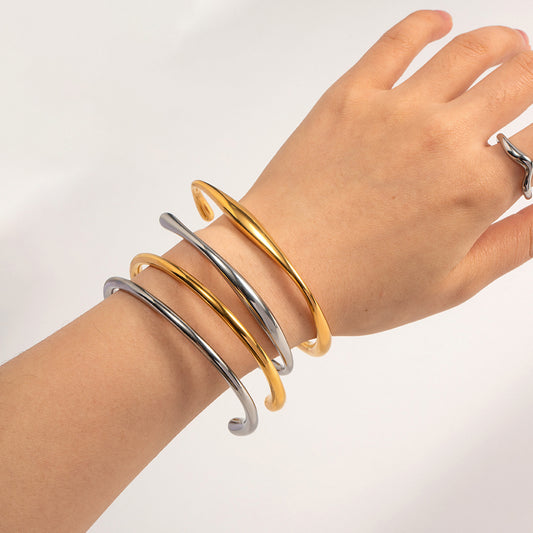 Mari Cuff Premium Bracelet - 18K Gold Plated