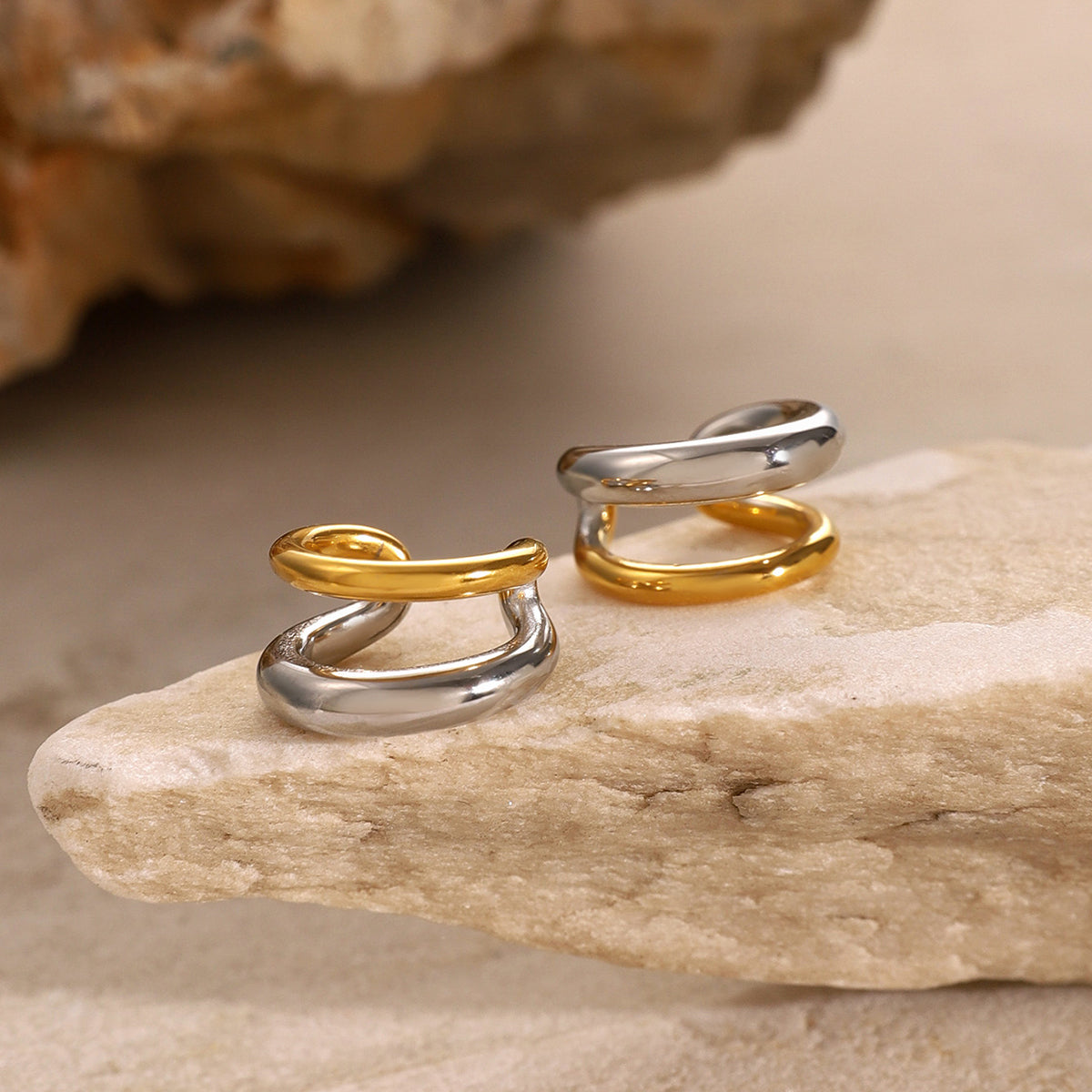 Fina Premium Earcuffs - 18K Gold Plated