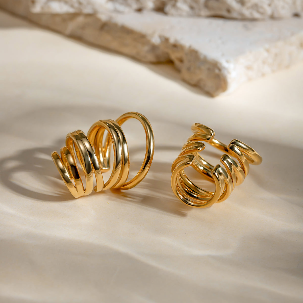 Ines Premium Earcuffs - 18K Gold Plated