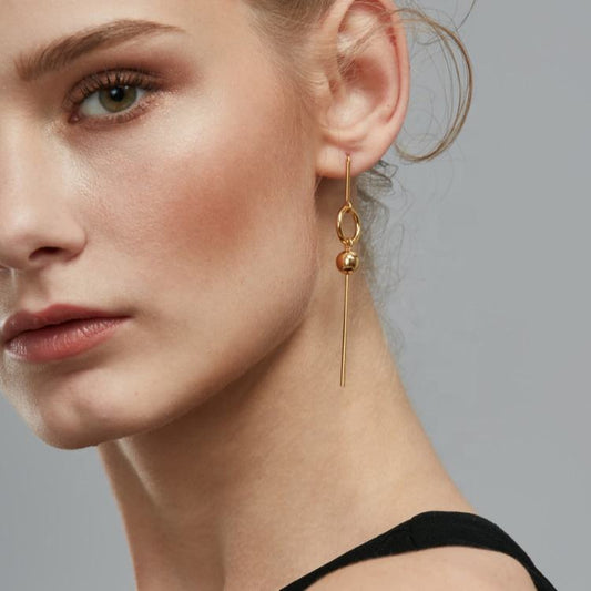 Spheralis Designer Premium Earrings - 18K Gold Plated