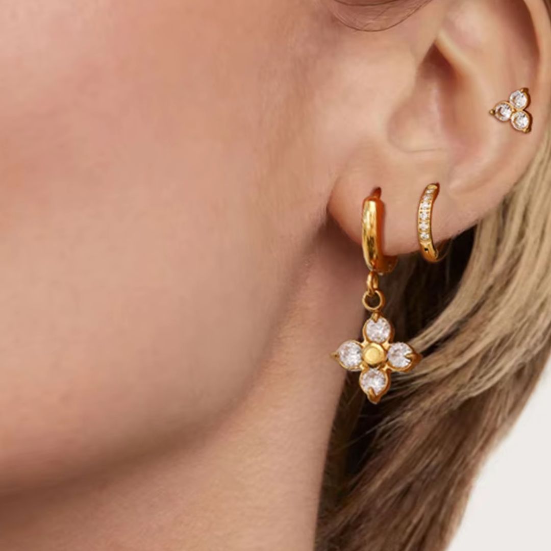 Amie Earring Stack Set Premium Earrings - 18K Gold Plated