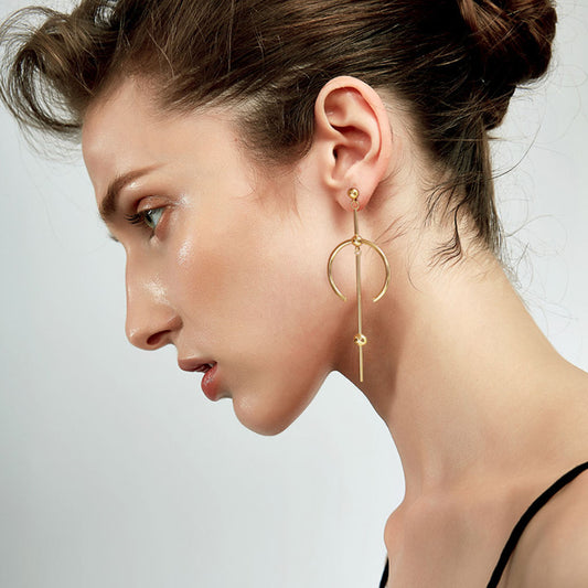 Moonveil Designer Premium Earrings - 18K Gold Plated