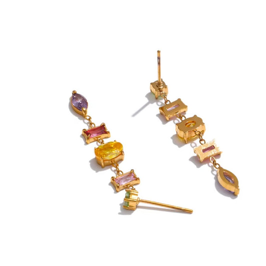 Zariah Gems Premium Earrings - 18K Gold Plated