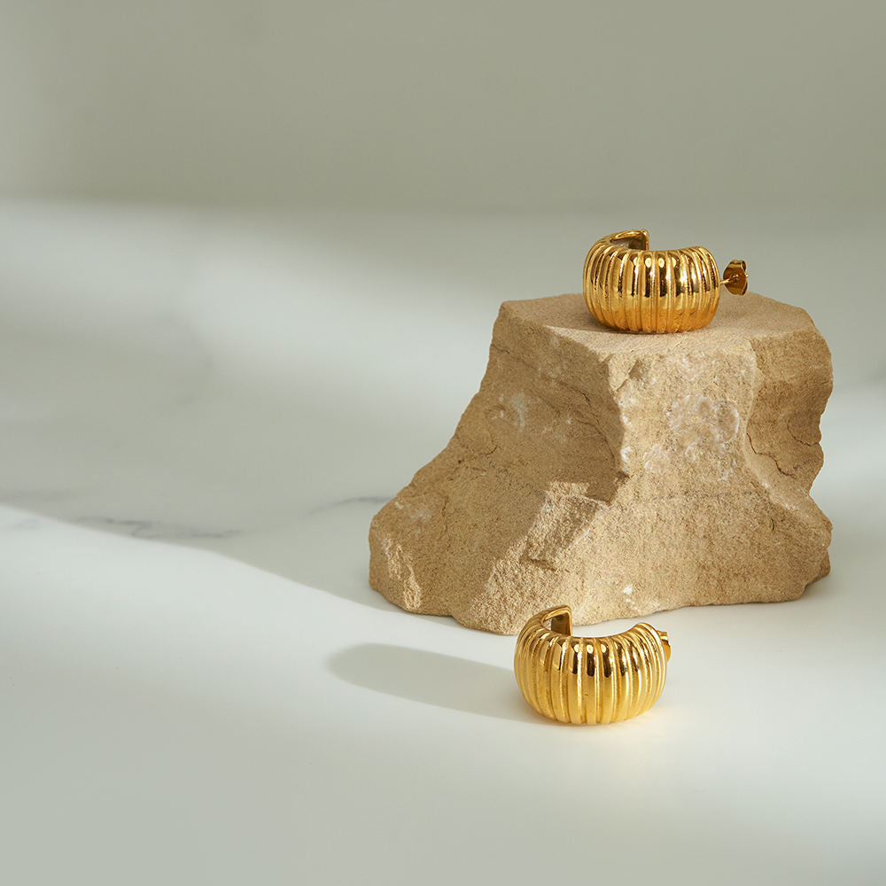 Sunflare Designer  Premium Earrings - 18K Gold Plated