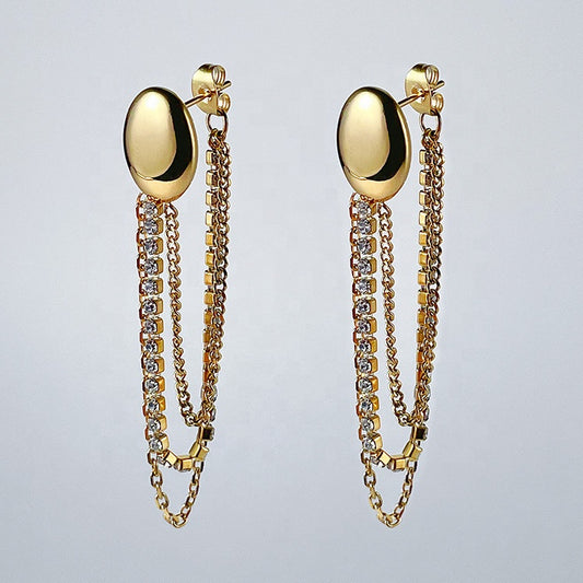 Astralis Designer Premium Earrings - 18K Gold Plated