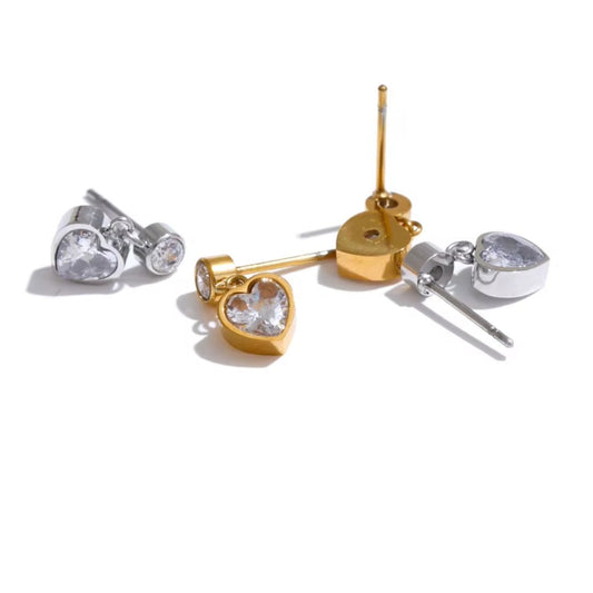 Venus Heart Premium Earrings - 18K Gold Plated