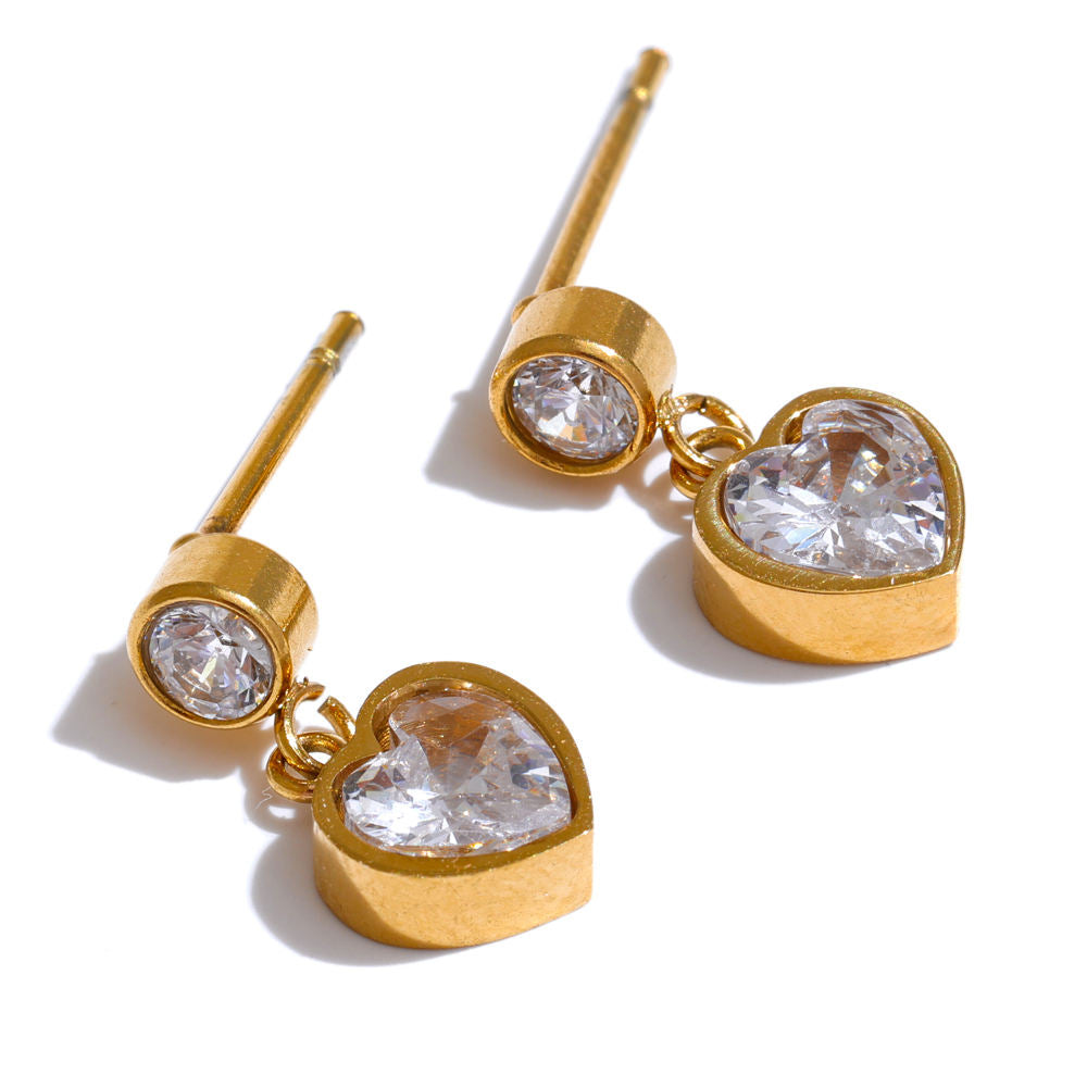 Venus Heart Premium Earrings - 18K Gold Plated
