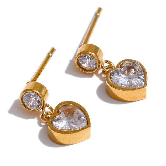 Venus Heart Premium Earrings - 18K Gold Plated