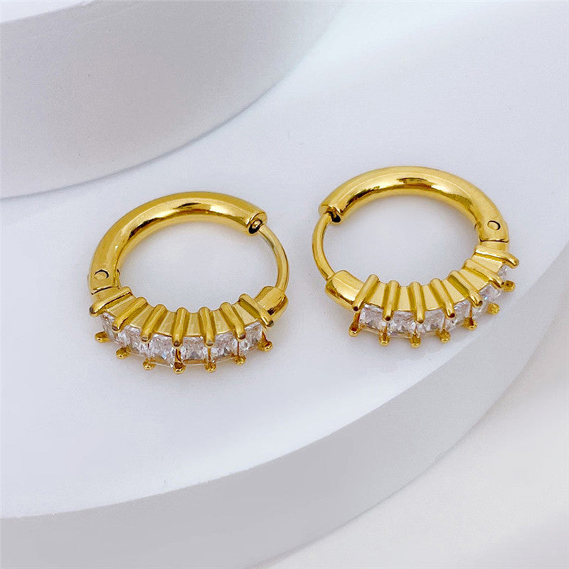 Vivi Hoop Premium Earrings - 18K Gold Plated