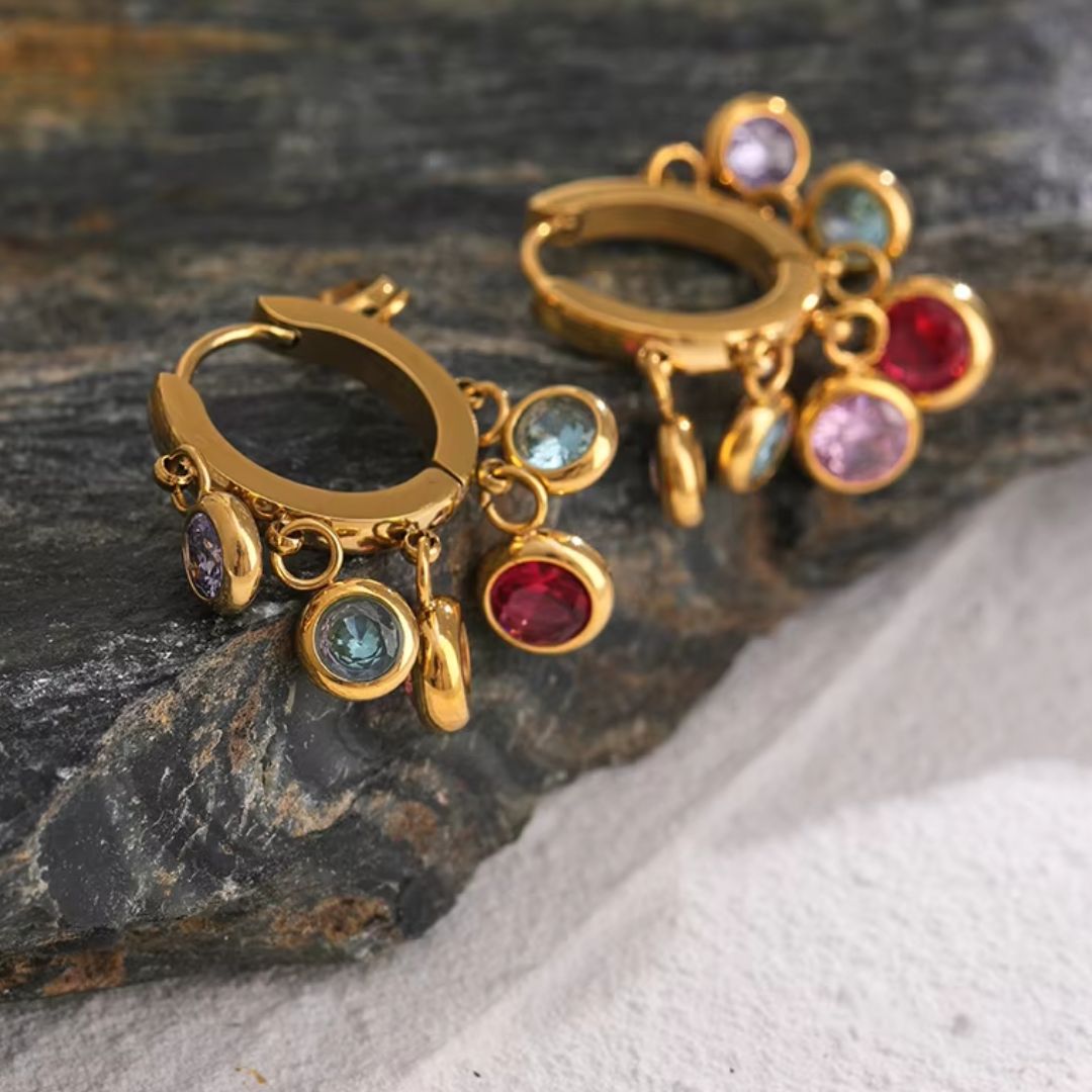 Candy Huggie Premium Earrings - 18K Gold Plated
