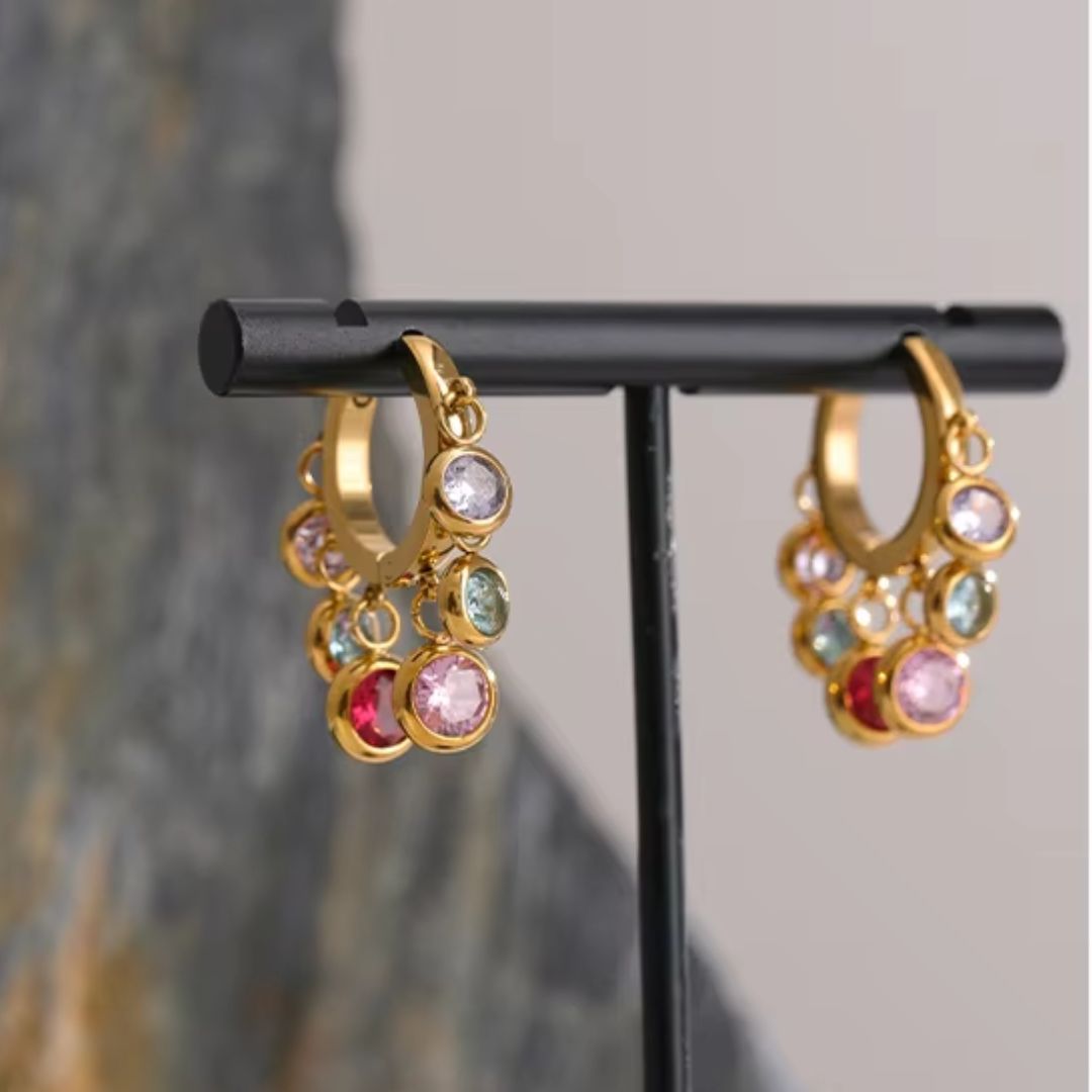 Candy Huggie Premium Earrings - 18K Gold Plated
