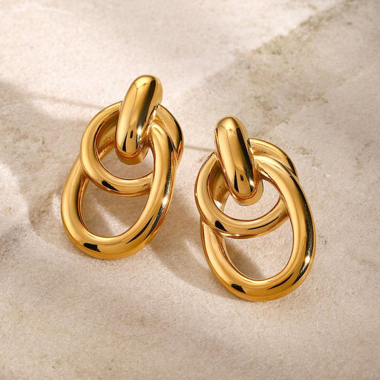 Vega Orbit Designer Premium Earrings - 18K Gold Plated