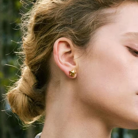 Star Studs Premium Earrings - 18K Gold Plated