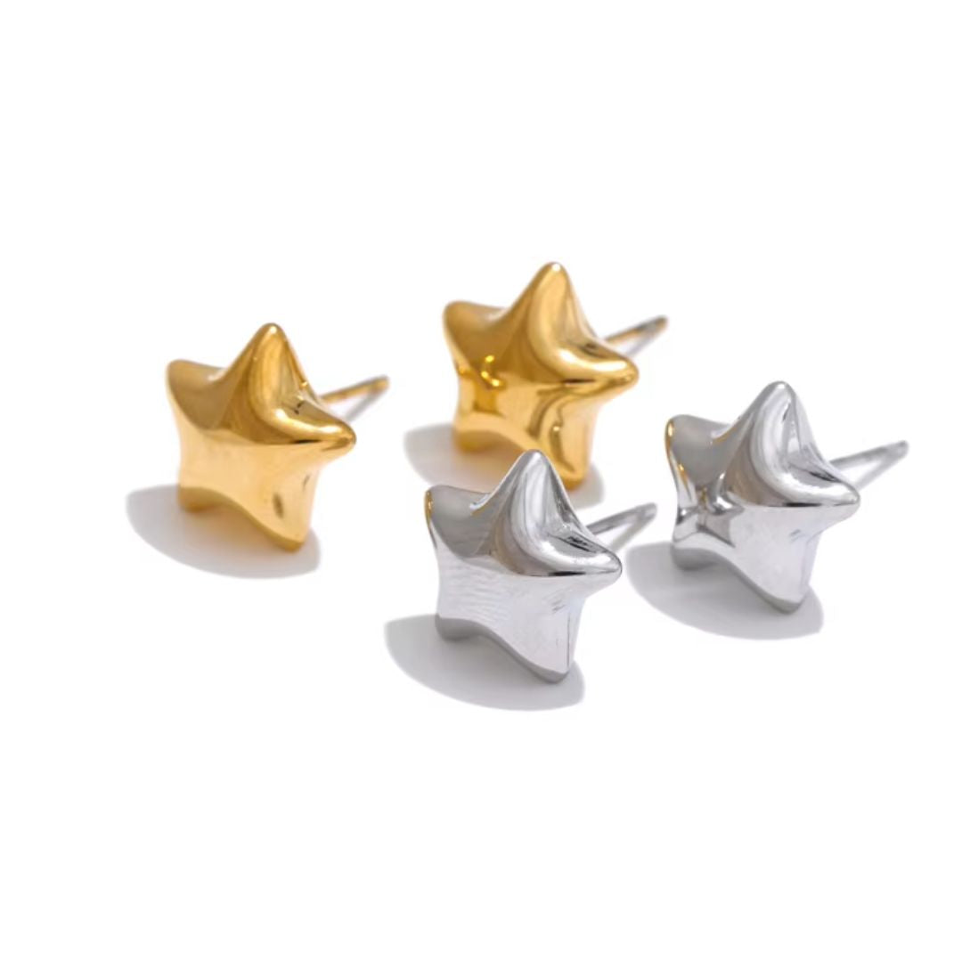 Star Studs Premium Earrings - 18K Gold Plated