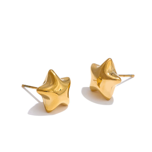 Star Studs Premium Earrings - 18K Gold Plated