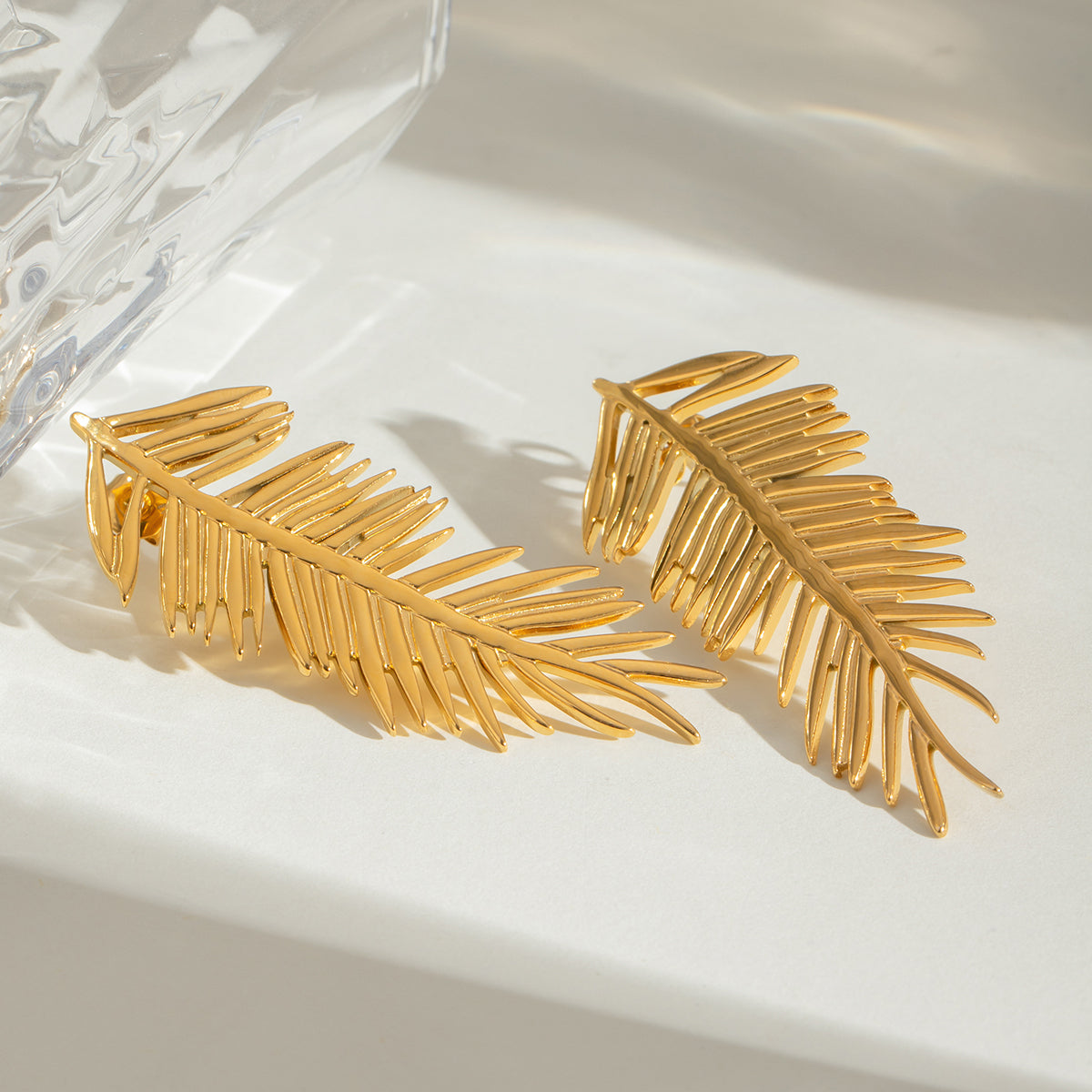Palmi Statement Premium Earrings - 18K Gold Plated