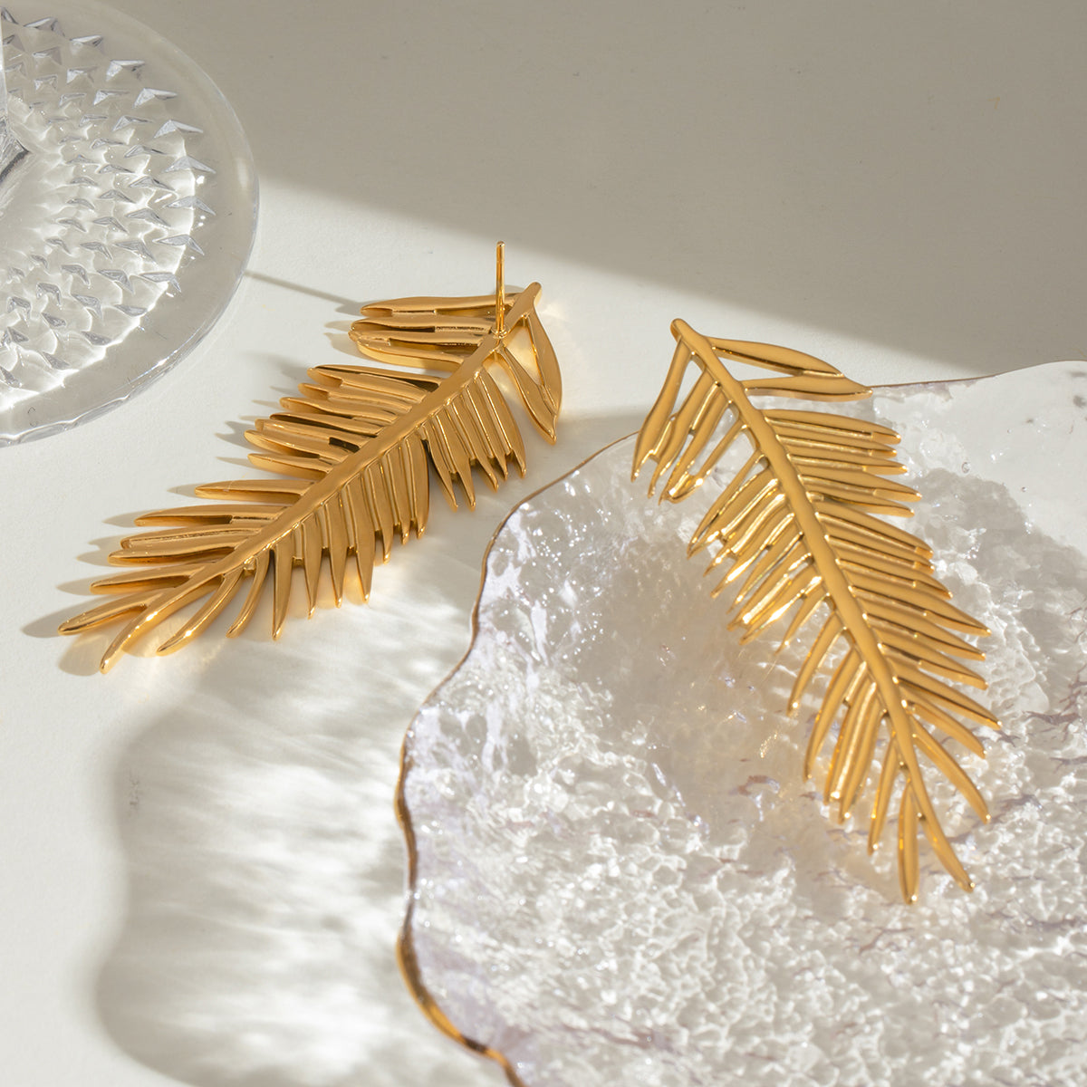 Palmi Statement Premium Earrings - 18K Gold Plated
