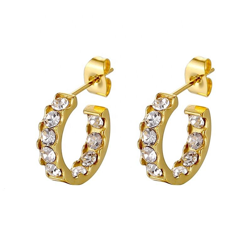 Lea Hoop Premium Earrings - 18K Gold Plated