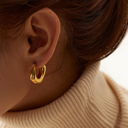Lume Hoops Premium Earrings - 18K Gold Plated
