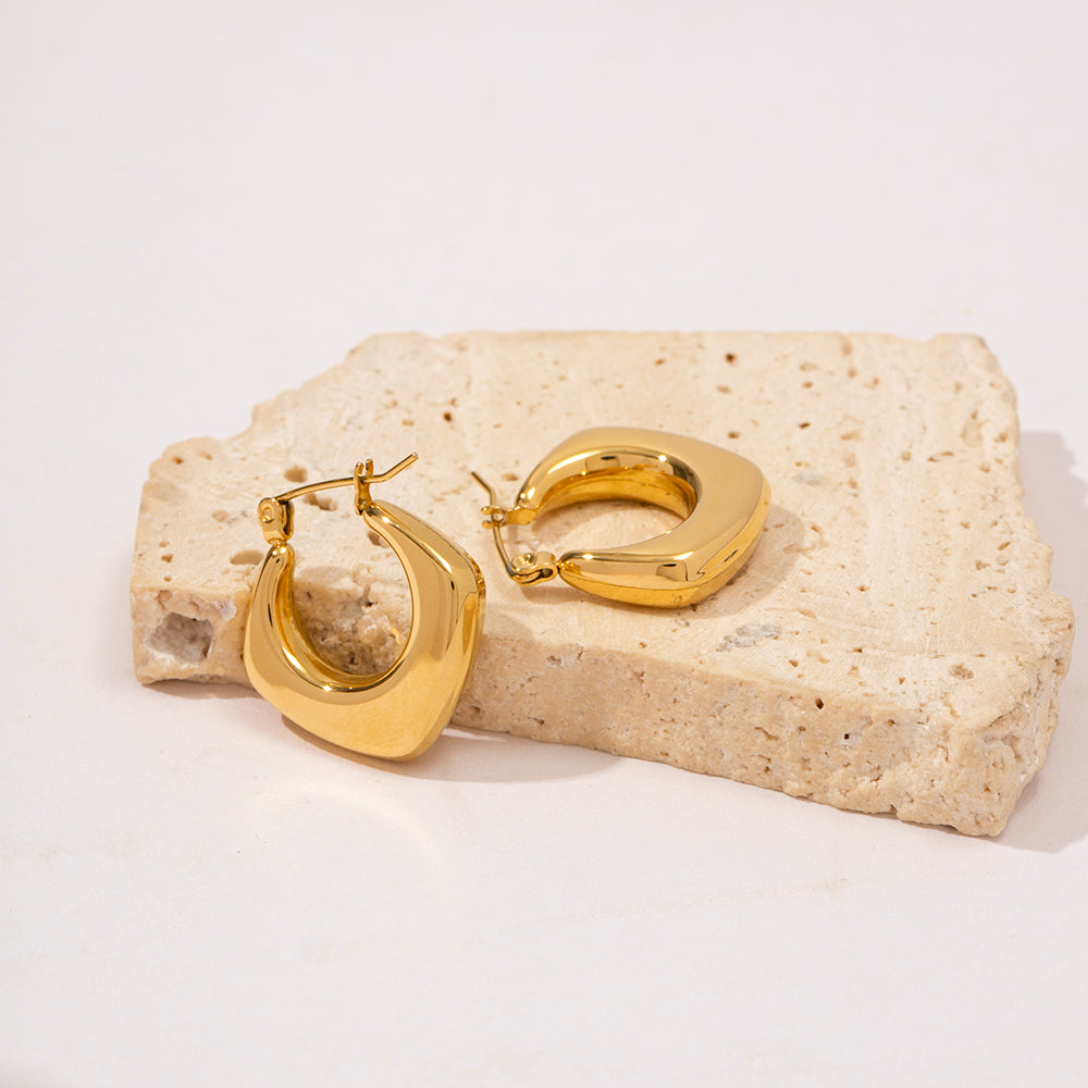 Lume Hoops Premium Earrings - 18K Gold Plated