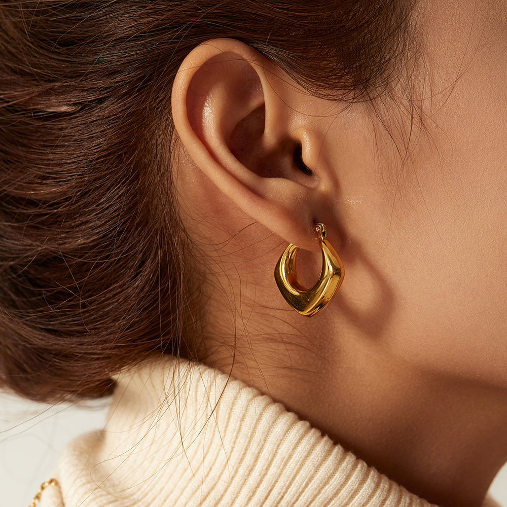 Lume Hoops Premium Earrings - 18K Gold Plated