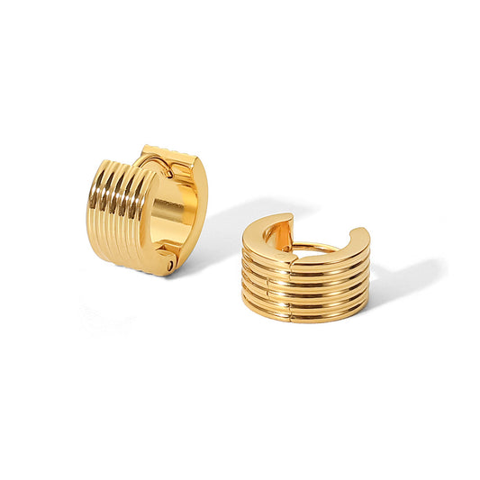 Yani Hoops  Premium Earrings - 18K Gold Plated
