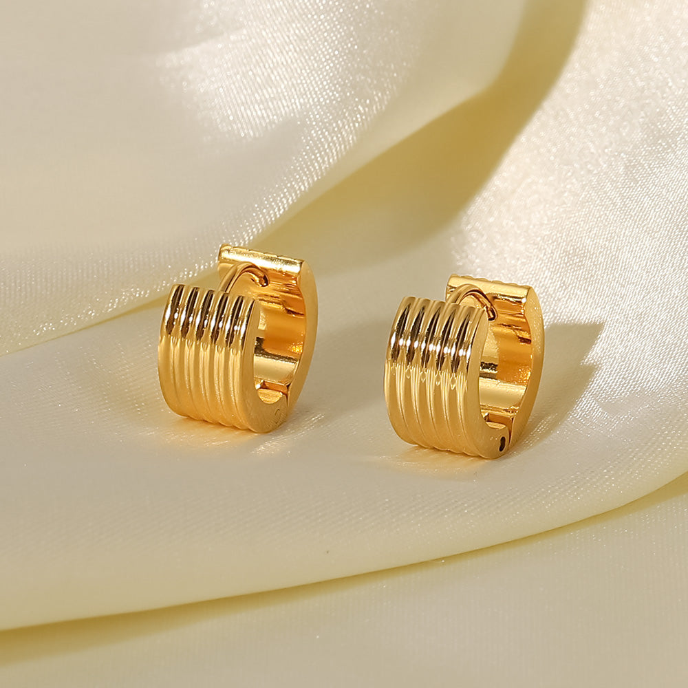 Yani Hoops  Premium Earrings - 18K Gold Plated