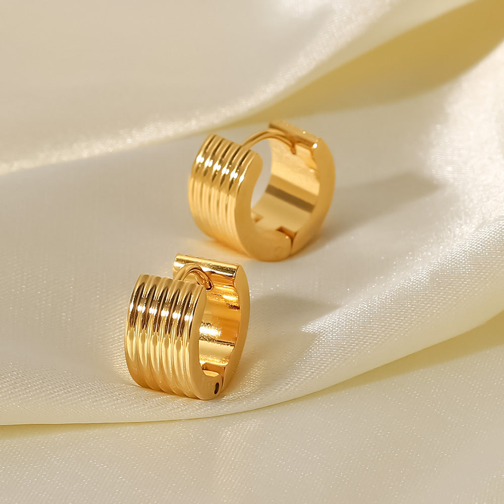 Yani Hoops  Premium Earrings - 18K Gold Plated