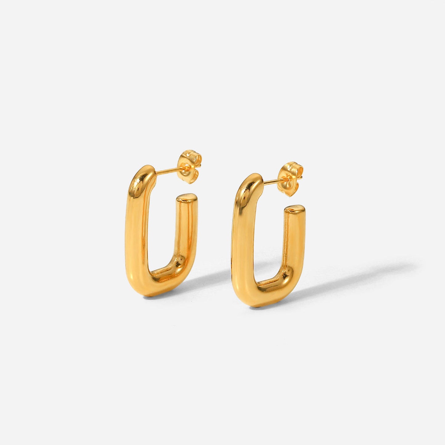 Zuri Half Hoops Premium Earrings - 18K Gold Plated