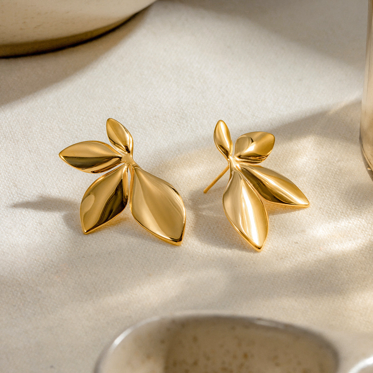 Bria Statement Premium Earrings - 18K Gold Plated