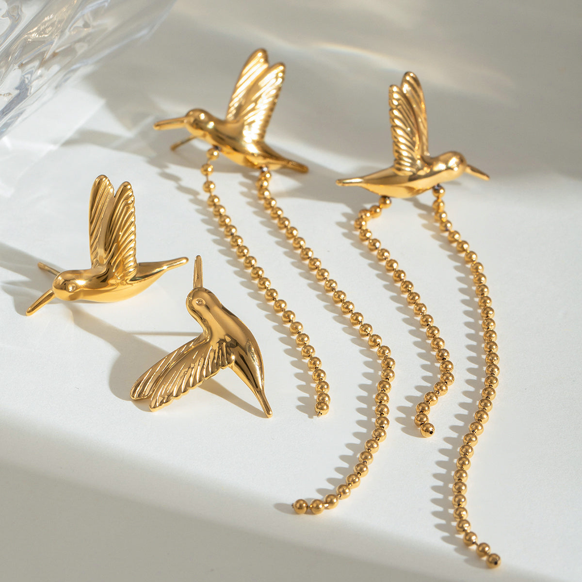Birds of Prey Premium Earrings - 18K Gold Plated