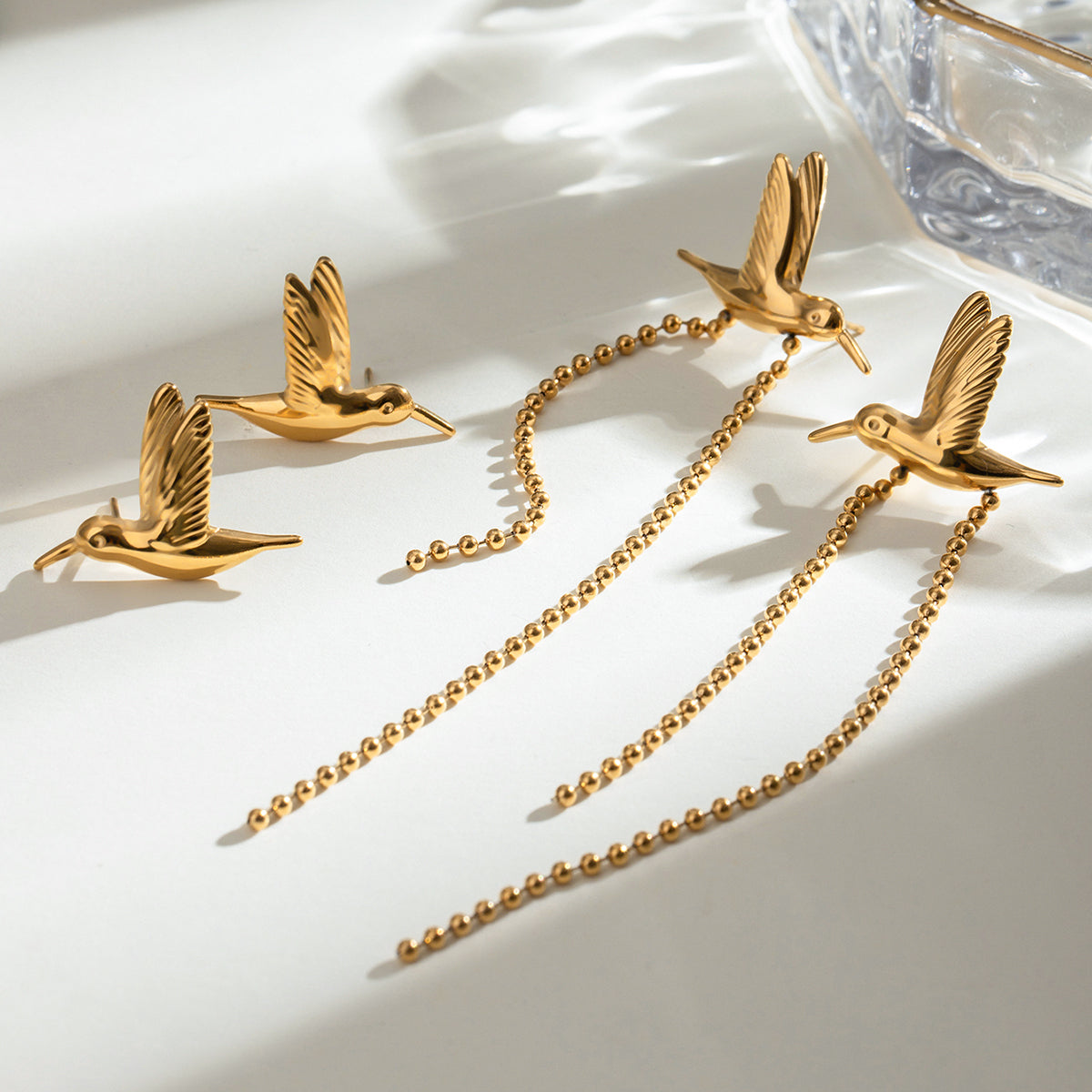 Birds of Prey Premium Earrings - 18K Gold Plated