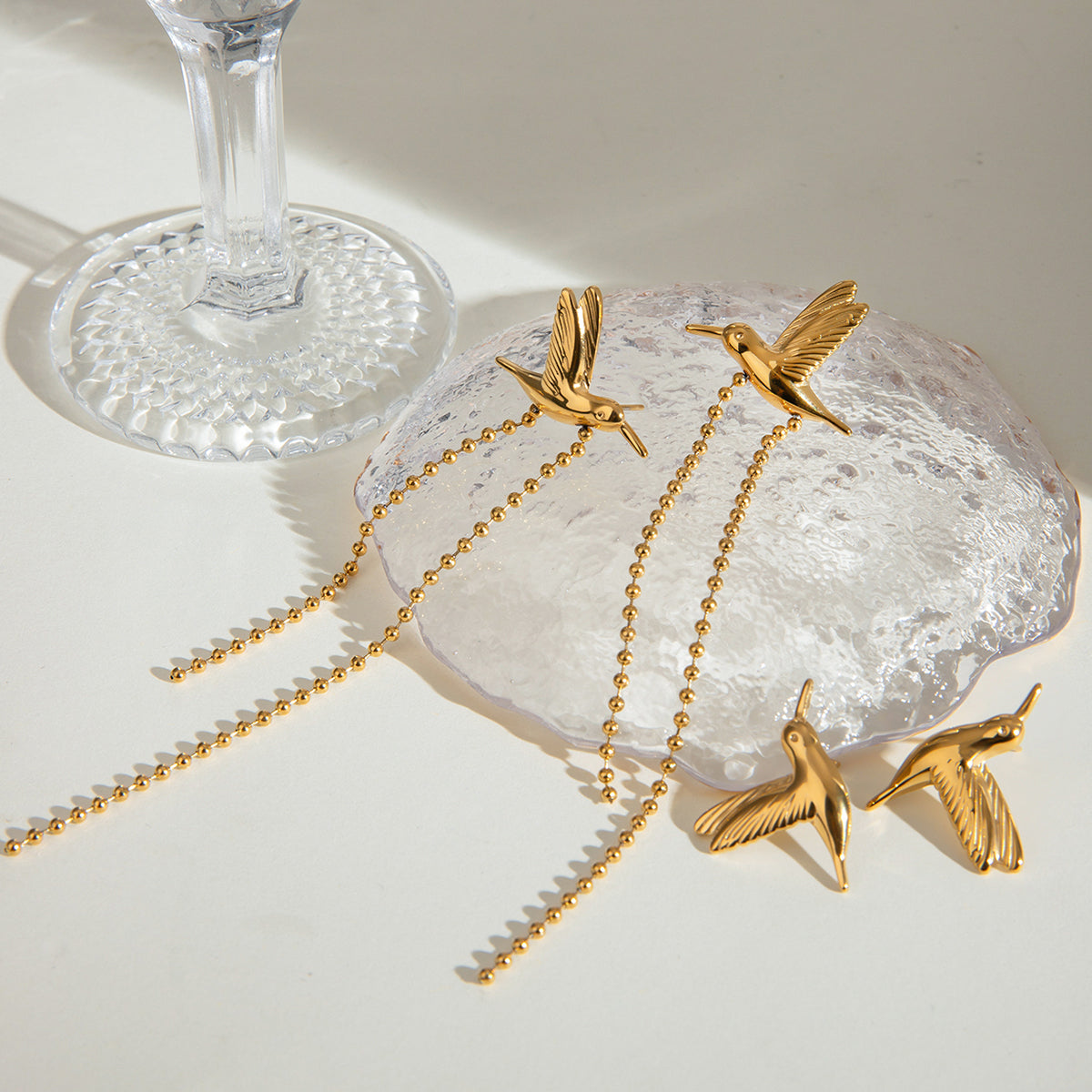 Birds of Prey Premium Earrings - 18K Gold Plated