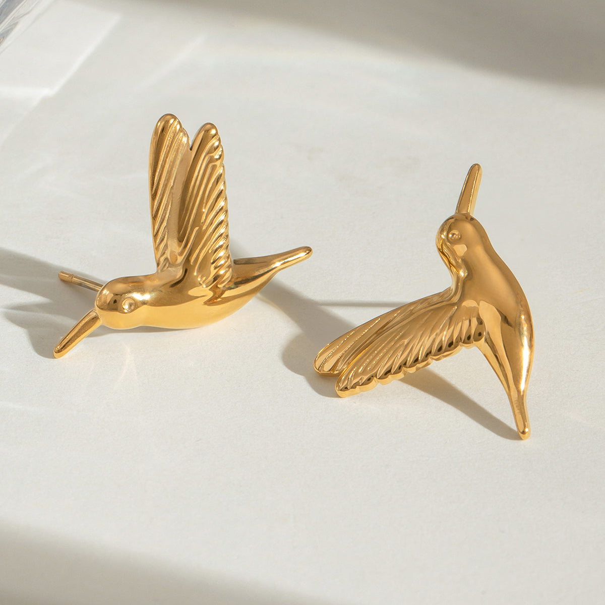 Birds of Prey Premium Earrings - 18K Gold Plated