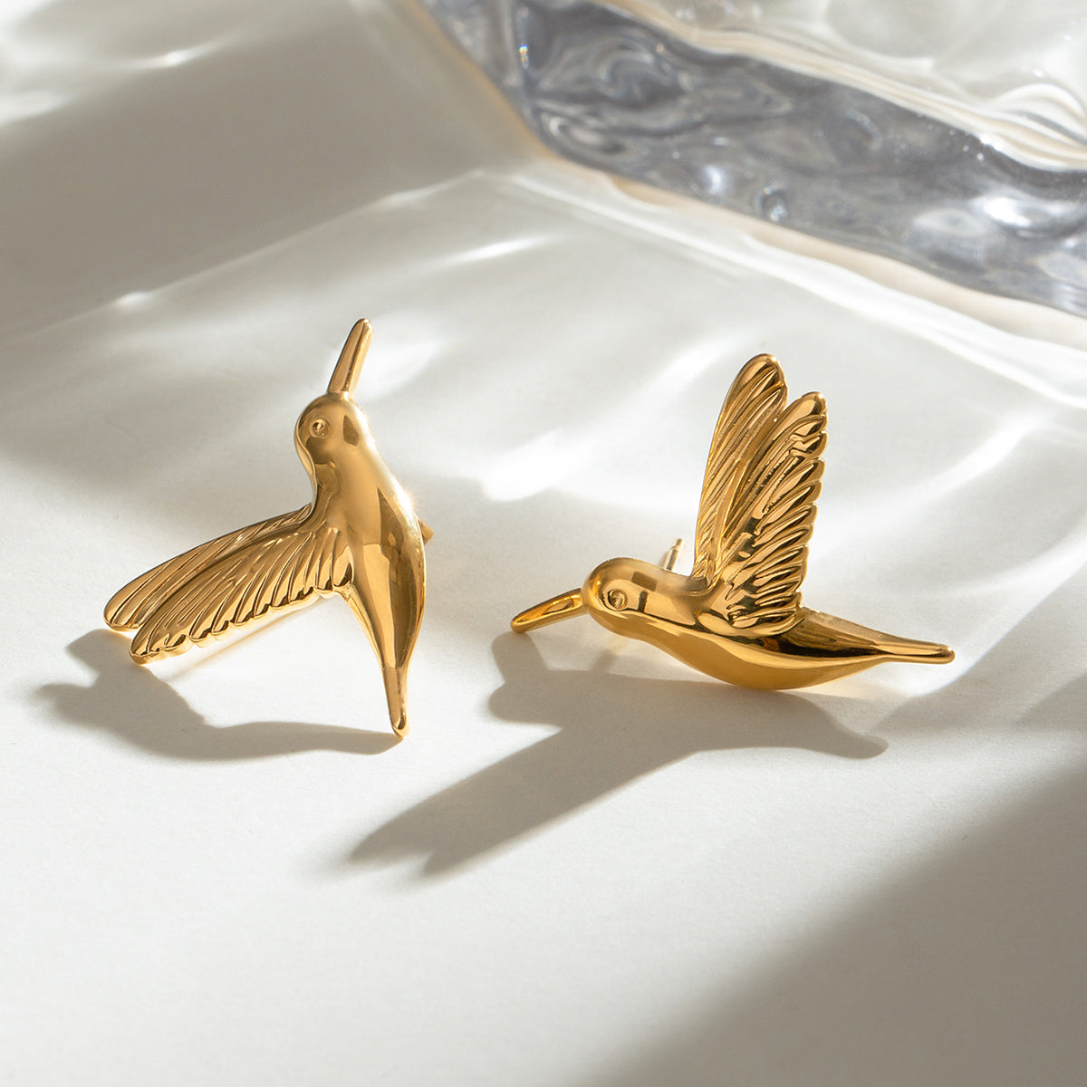Birds of Prey Premium Earrings - 18K Gold Plated