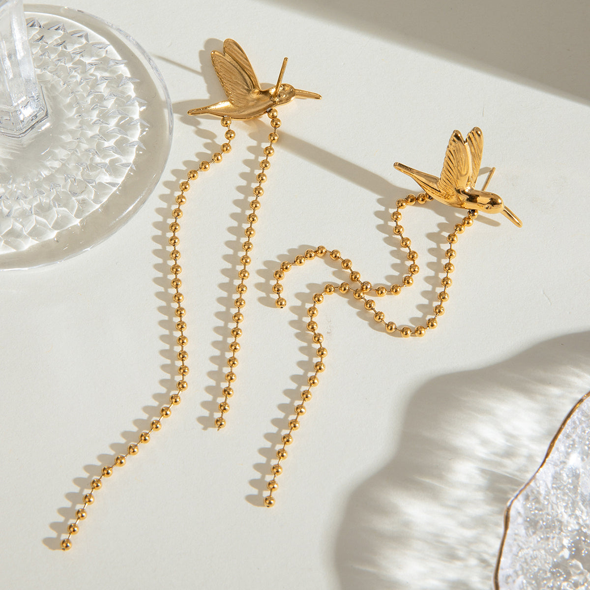 Birds of Prey Premium Earrings - 18K Gold Plated