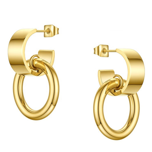 Dahlia Designer Premium Earrings - 18K Gold Plated
