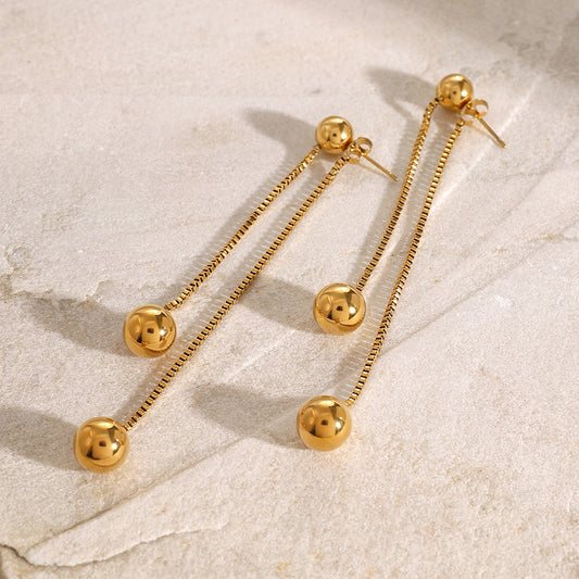 Alai Dangler Premium Earrings - 18K Gold Plated