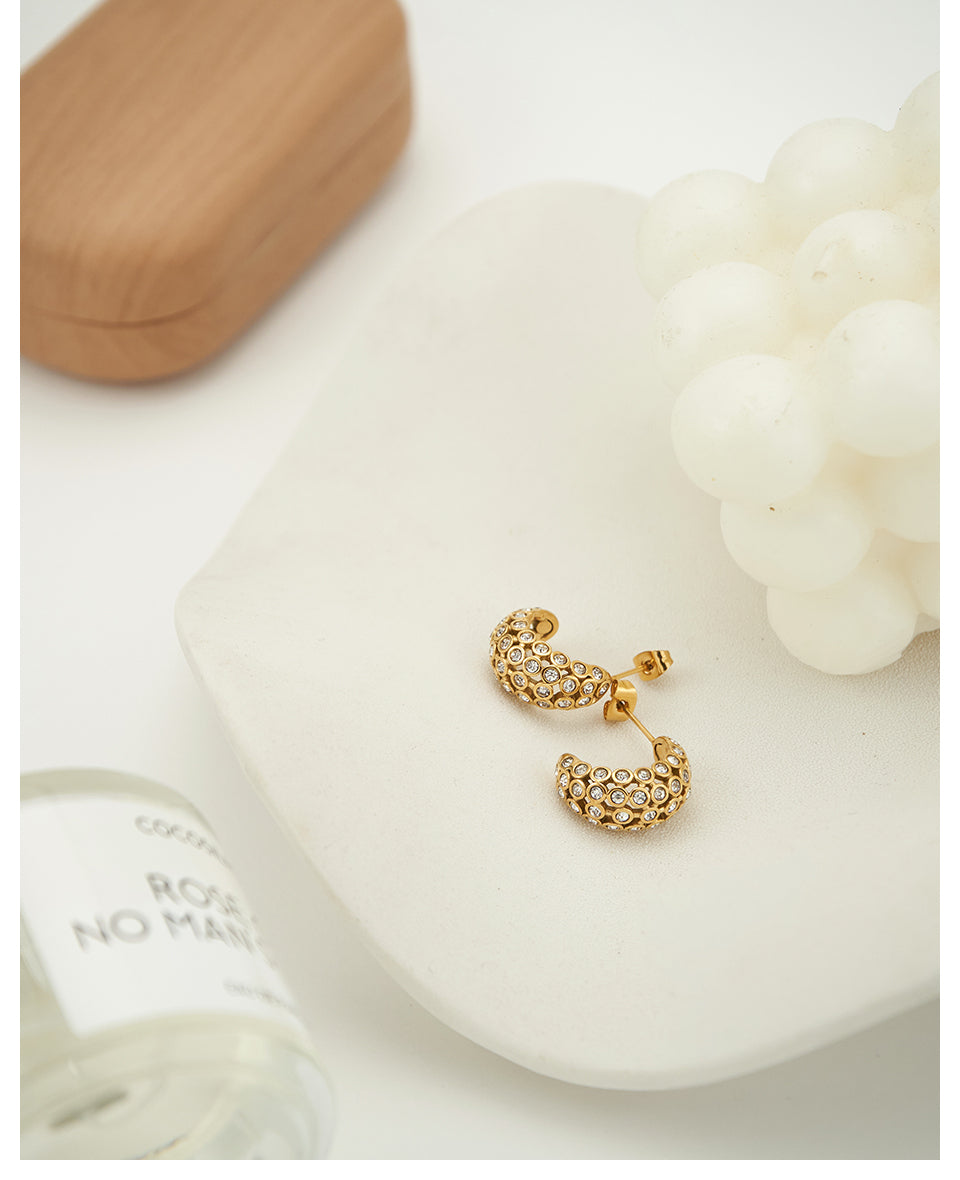 Sylph Designer Premium Earrings - 18K Gold Plated