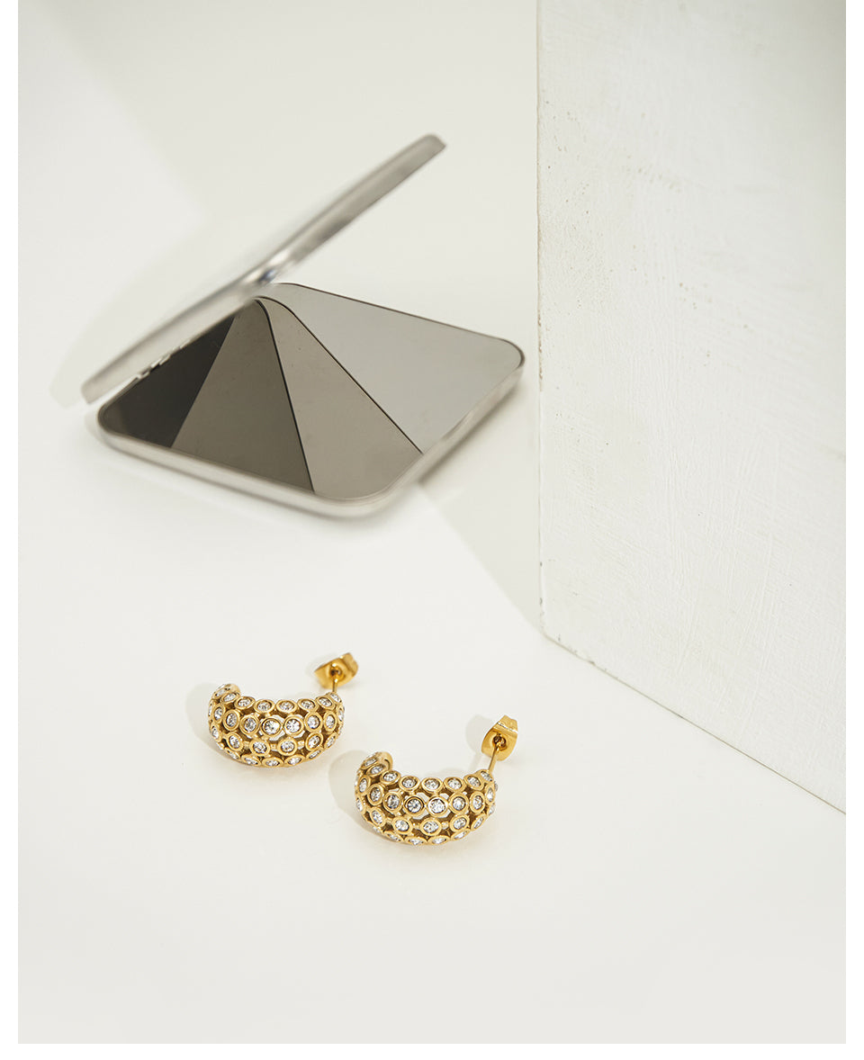 Sylph Designer Premium Earrings - 18K Gold Plated