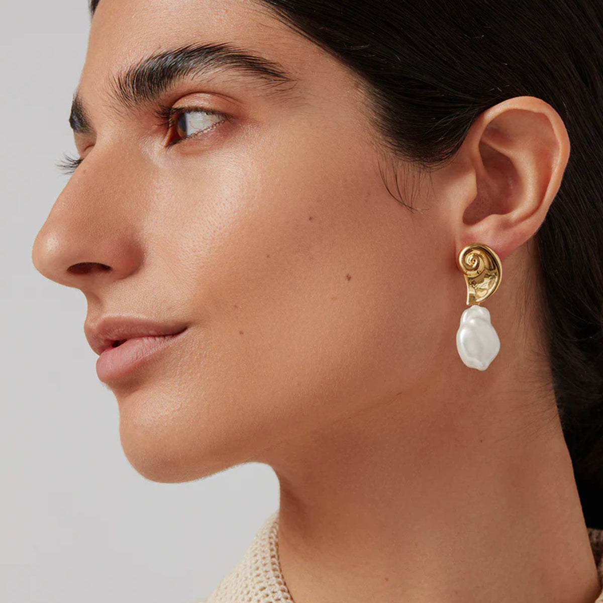 Ocean Dreams Pearls  Premium Earrings - 18K Gold Plated
