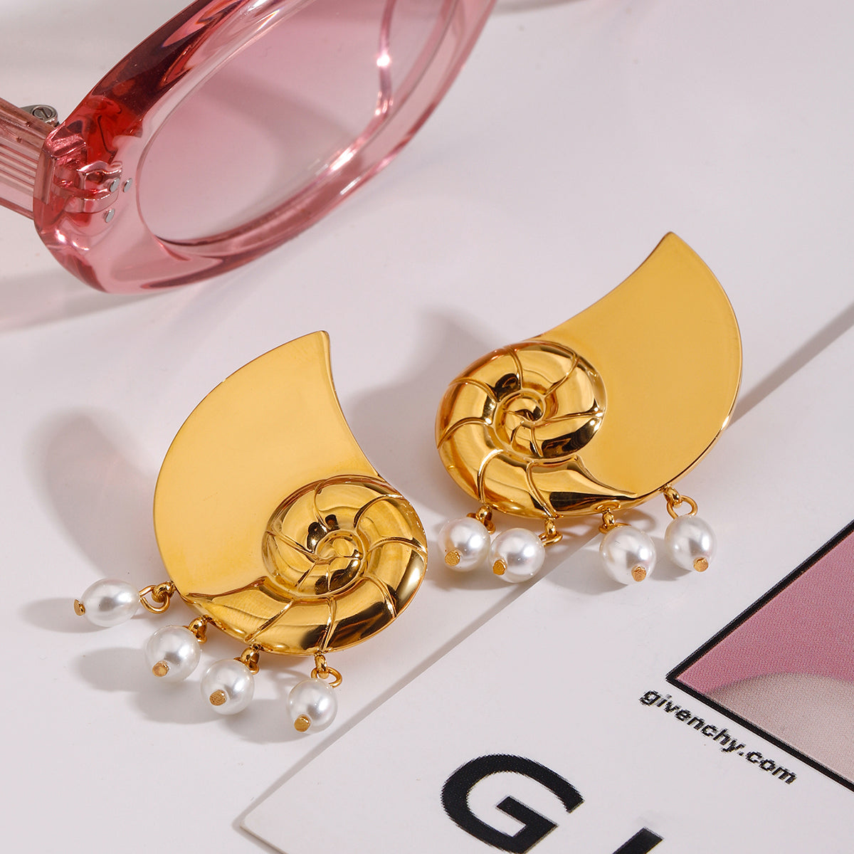 Ocean Dreams Pearls  Premium Earrings - 18K Gold Plated