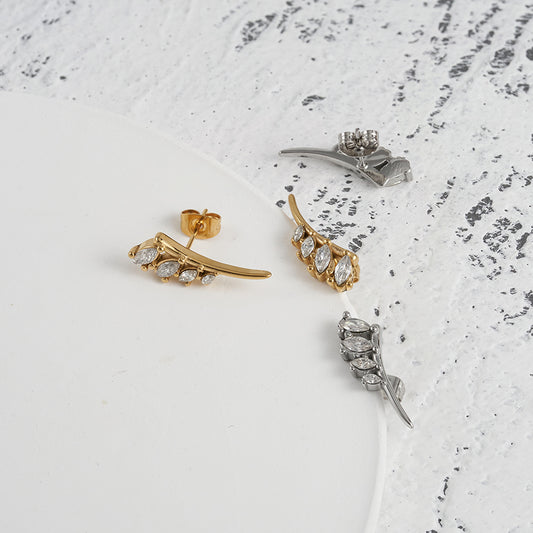 Orla Climbers Designer Premium Earrings - 18K Gold Plated