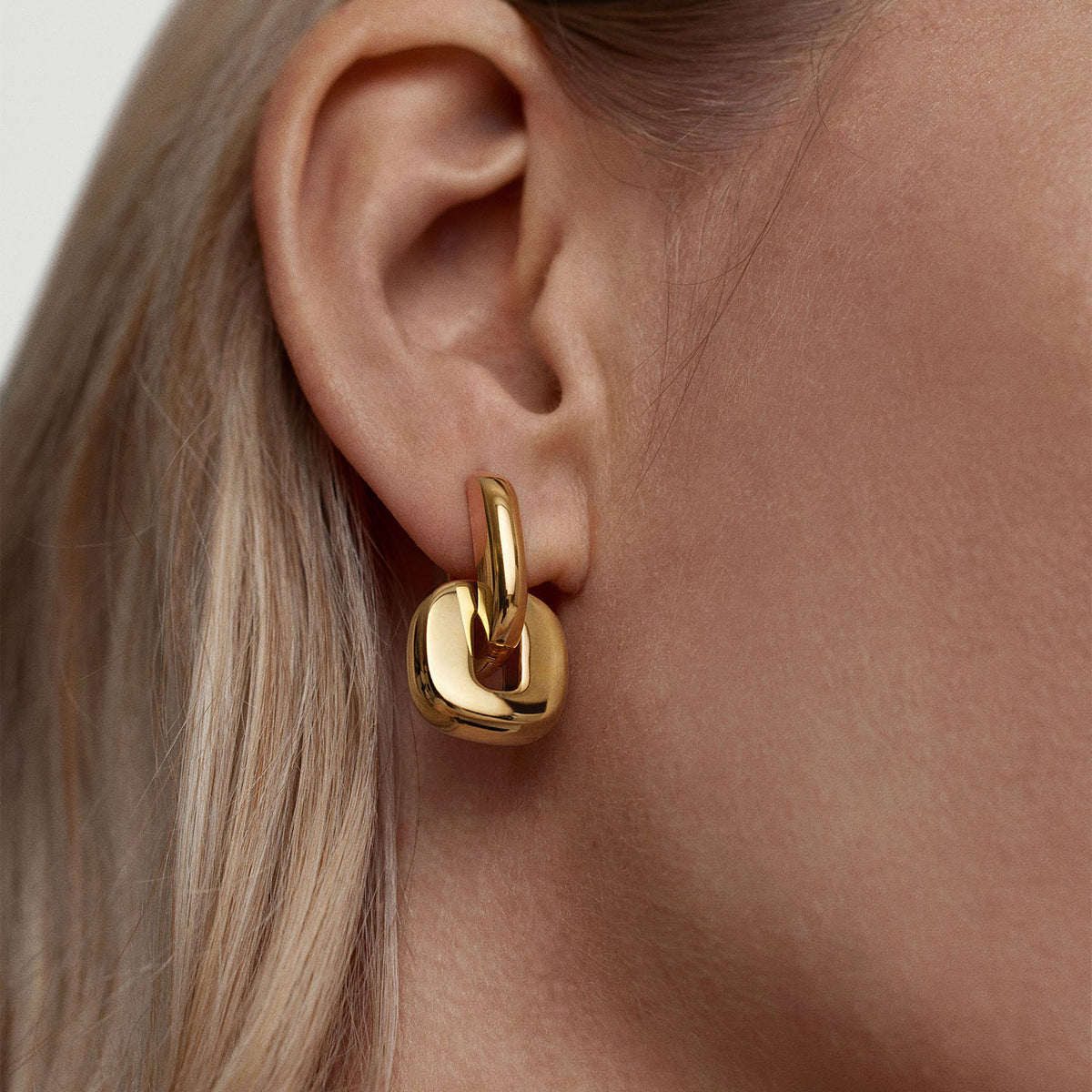 Nurvi Hoop Premium Earrings - 18K Gold Plated