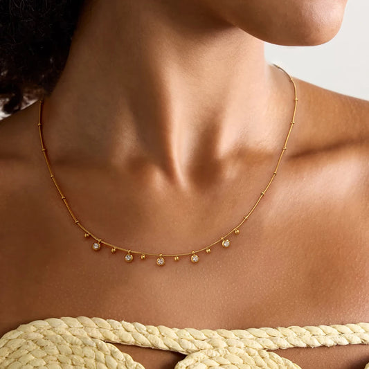 Eve jagged Premium Necklace - 18K Gold Plated
